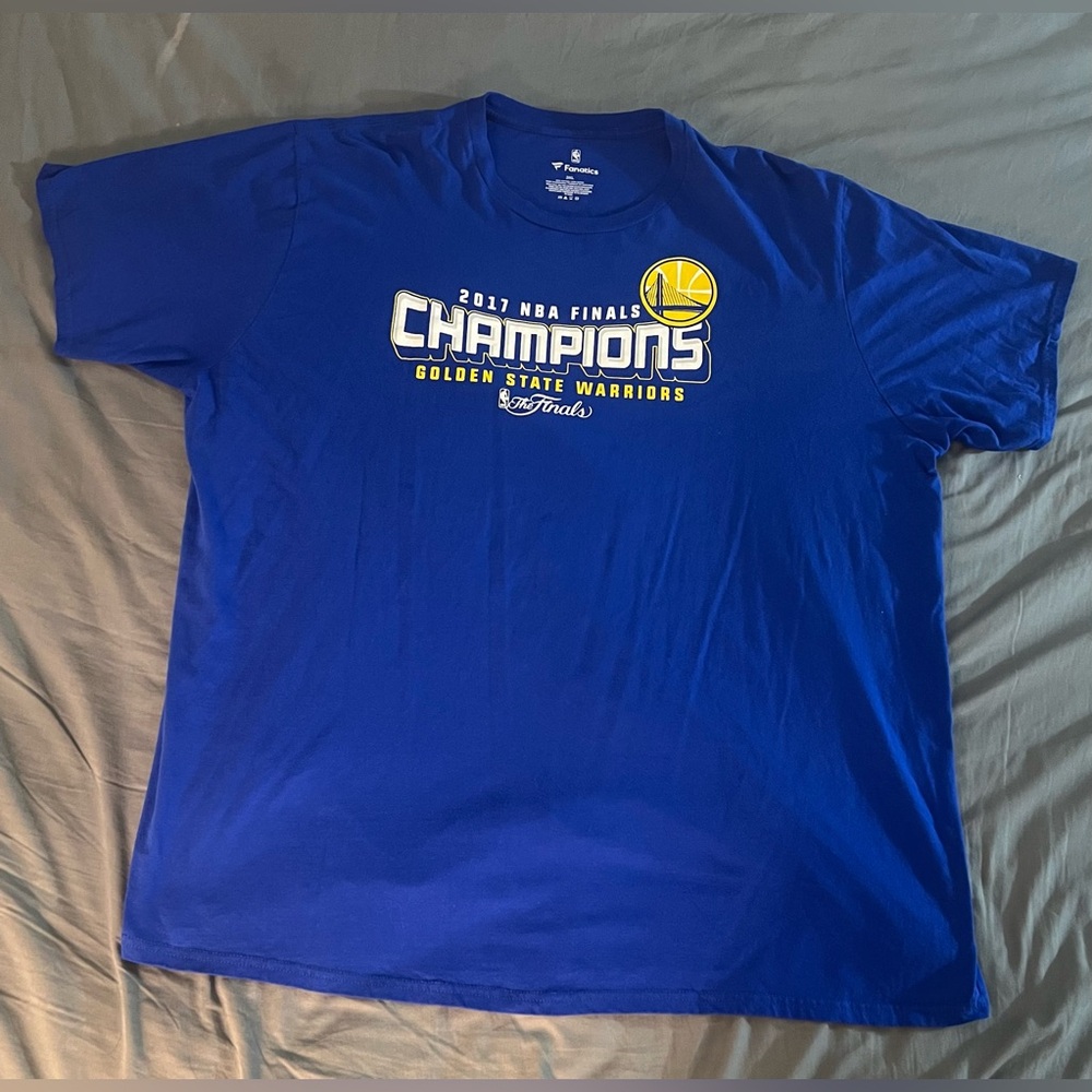 Golden State Warriors NBA basketball Finals Champions Blue T-Shirt